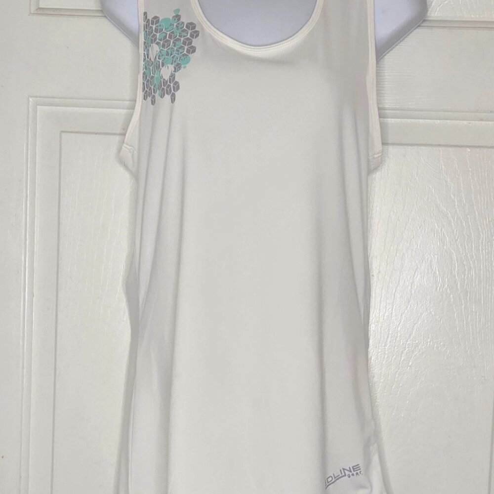 Redline Gear Racerback Running Tank Top Reflective Geo Print Size Large